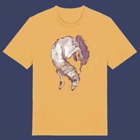 Image 2 of T-shirt: Borzoi YELLOW/BLUE