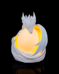 Image 2 of 3D Printed Dragon Sphere Table Lamp – Fantasy LED Desk Light