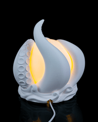 Image 3 of 3D Printed Abyss Sphere Table Lamp – Fantasy LED Decor