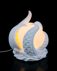 Image 4 of 3D Printed Abyss Sphere Table Lamp – Fantasy LED Decor