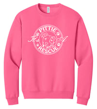 Image 3 of IT'S A PITTIE RESCUE LOGO ADULT CREWNECK SWEATSHIRT
