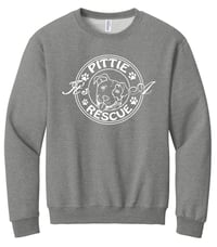 Image 1 of IT'S A PITTIE RESCUE LOGO ADULT CREWNECK SWEATSHIRT