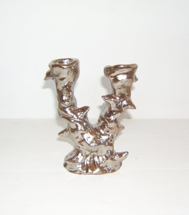 PRE-ORDER - SILVER THORNS CANDLE HOLDER