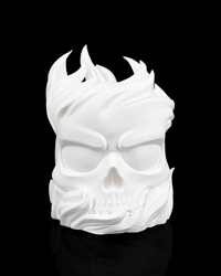 Image 5 of 3D Printed Skull Sphere Table Lamp – Gothic LED Decor