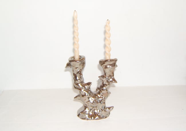 Silver Thorns CANDLE HOLDER