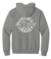 Image 2 of IT'S A PITTIE RESCUE LOGO ADULT FULL ZIP HOODIE