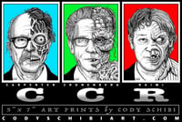Image 1 of CCR (Carpenter, Cronenberg, Raimi) art prints 