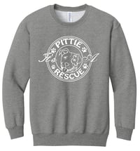 Image 2 of IT'S A PITTIE RESCUE LOGO YOUTH CREWNECK SWEATSHIRT
