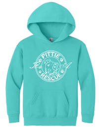 Image 1 of IT'S A PITTIE RESCUE LOGO YOUTH HOODIE