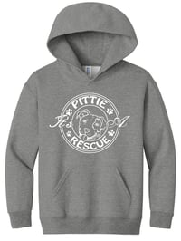 Image 2 of IT'S A PITTIE RESCUE LOGO YOUTH HOODIE
