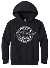 Image 3 of IT'S A PITTIE RESCUE LOGO YOUTH HOODIE
