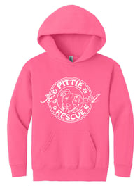Image 4 of IT'S A PITTIE RESCUE LOGO YOUTH HOODIE