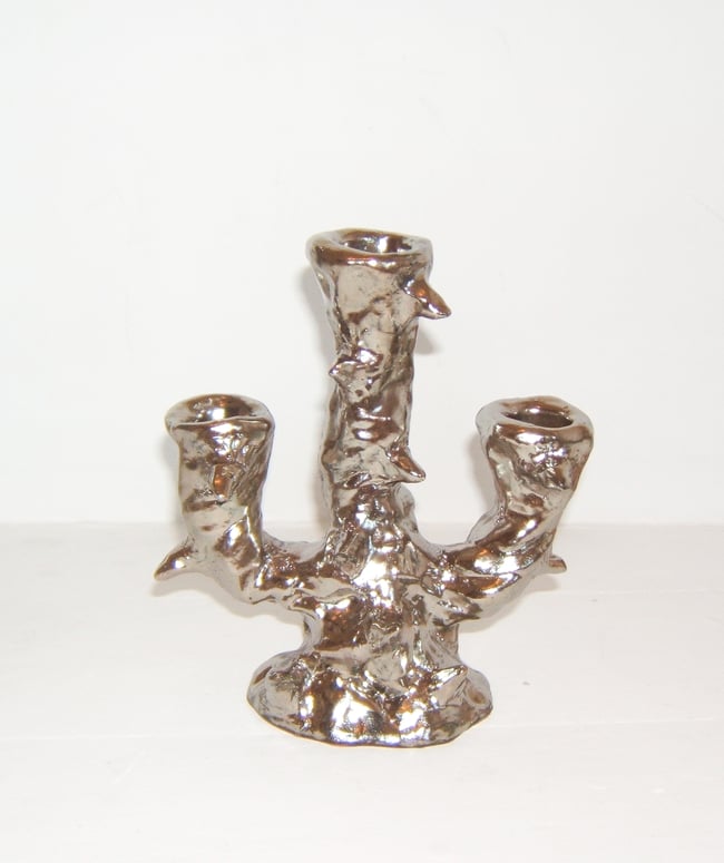 SILVER THORNS CANDELABRA