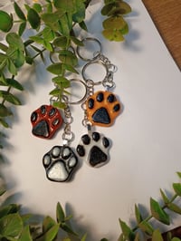 Image 1 of Puppy Paw key chains