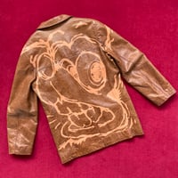 Image 1 of VINTAGE BROWN LEATHER JACKET