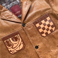 Image 3 of VINTAGE BROWN LEATHER JACKET