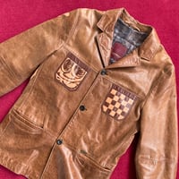 Image 4 of VINTAGE BROWN LEATHER JACKET