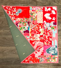 Image 3 of Boro Patchwork Quilt Blanket - Children Kimono