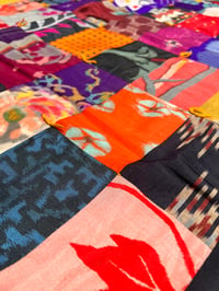 Image 5 of Boro Patchwork Quilt Blanket - Meisen Kimono