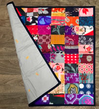 Image 3 of Boro Patchwork Quilt Blanket - Meisen Kimono