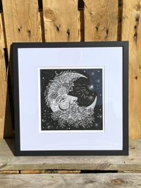 Image 5 of ‘Stargazer’ linocut print