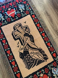 Image 3 of Woven Tapestry "Rock of Ages" / "Amor"