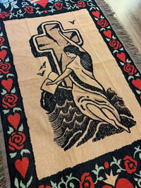 Image 1 of Woven Tapestry "Rock of Ages" / "Amor"