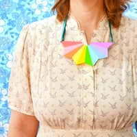 Image 2 of Pastel Starburst Statement Necklace