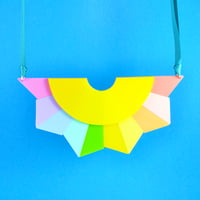 Image 4 of Pastel Starburst Statement Necklace