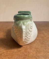 Image 3 of Tanuki carrying a fish on its back Sake Flask