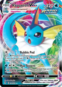 Vaporeon VMAX - SWSH07: Evolving Skies - Near Mint