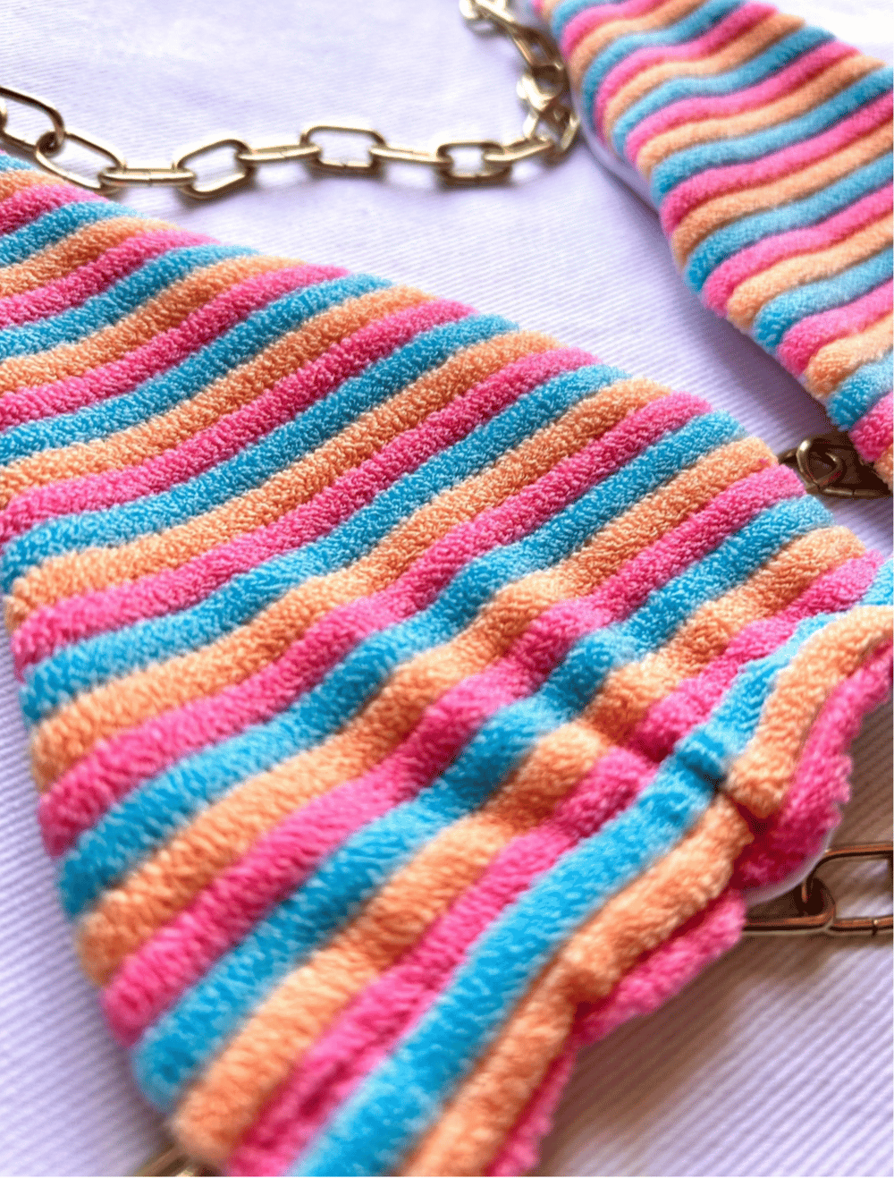 Image of the prism colorful stripes reversible bikini