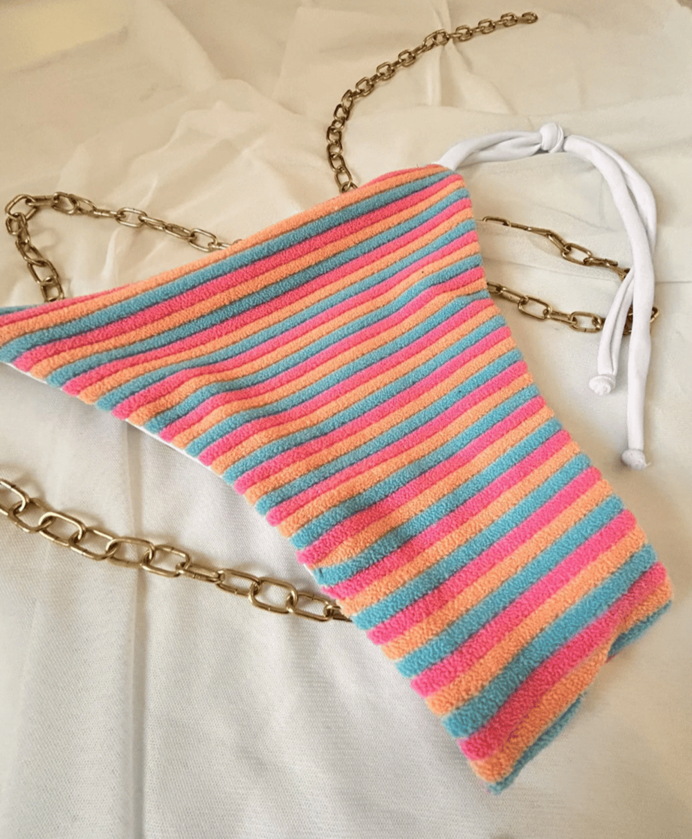 Image of the prism colorful stripes reversible bikini