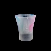 Image 2 of Petit verre et son assiette - Éclats de pastel