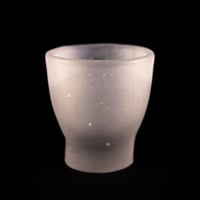 Image 2 of Petit verre et son assiette - Blanc pur