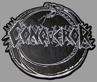 Image 1 of Conqueror Large Faux Leather Backpatch 