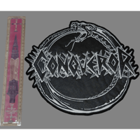 Image 2 of Conqueror Large Faux Leather Backpatch 