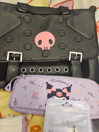 Image 1 of Kuromi Leather Messenger Angela 