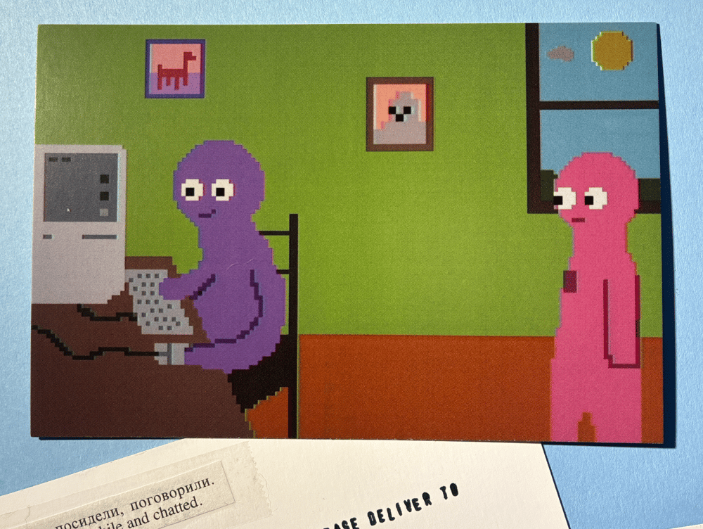 Tux and Fanny Postcard