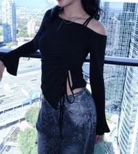 Image 1 of Midnight Ruche Top
