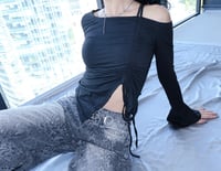 Image 3 of Midnight Ruche Top