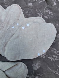 Image 2 of Undyed Natural Flax Linen Pads Set in Regular