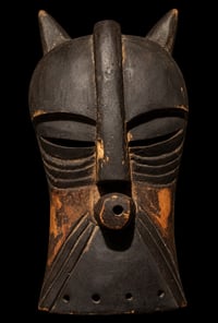 Image 1 of Consecrated Mossi Horned Mask — Burkina Faso Temple 