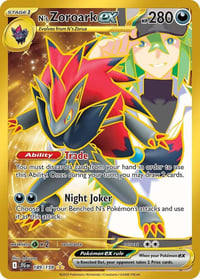 N's Zoroark ex - 189/159 - SV09: Journey Together - Near Mint