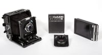 Image 1 of Wista 45SP 4X5 Field camera + 165mm + 210mm MC lenses + Holders + Film + Fresnel #2749
