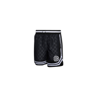 3D Black Check Practice Shorts