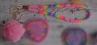 Image 2 of Neon Pink Wristlet 