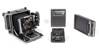 Image 1 of Linhof Master Technika 4X5 camera w/ 150mm + 210mm Lenses + film + holders #2753
