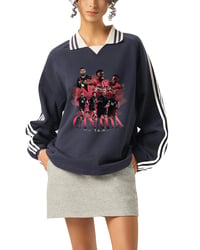 Image 4 of Canada Striped Lapel Collar Sweatshirt