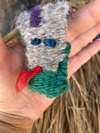 Image 1 of Snake Finger Puppet - Eggplant